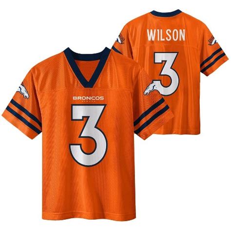 Nfl Denver Broncos Boys' Short Sleeve Wilson Jersey : Target