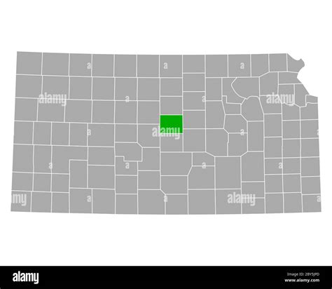 Map of Ellsworth in Kansas Stock Photo - Alamy