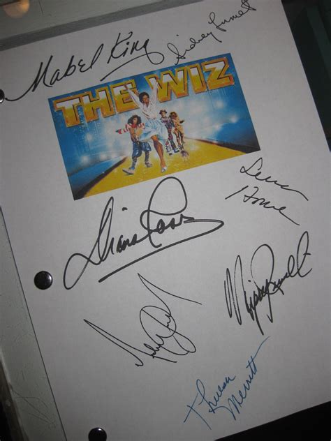 The Wiz Signed Movie Film Script Screenplay X7 Autograph Diana Ross ...