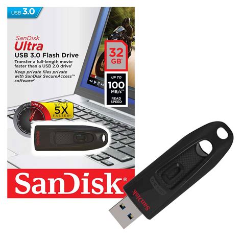 NEW 32GB Sandisk Ultra USB 3.0 Flash Drive USB 3.0 Memory Stick 100 MB/s 32GB 61965911 | eBay