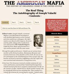 Joseph Valachi’s memoirs – News and notes about our website | American Mafia History