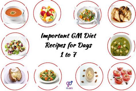 GM Diet Recipes for 7 Days - Best Weight Loss GM Diet Plan