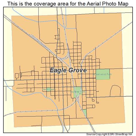 Aerial Photography Map of Eagle Grove, IA Iowa