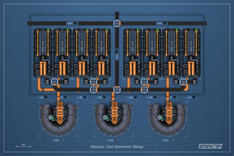 Coal Generator Setup Blueprint, in 4K. : SatisfactoryGame