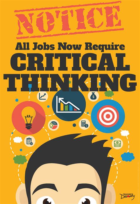 Official Notice Job Skills Mini-Poster: Critical Thinking, Mini-Posters ...