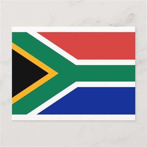 South Africa Flag - Vlag van Suid-Afrika Postcard | Zazzle | South ...