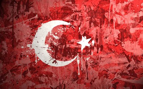 Download Turkish Flag with a Textured Background Wallpaper | Wallpapers.com