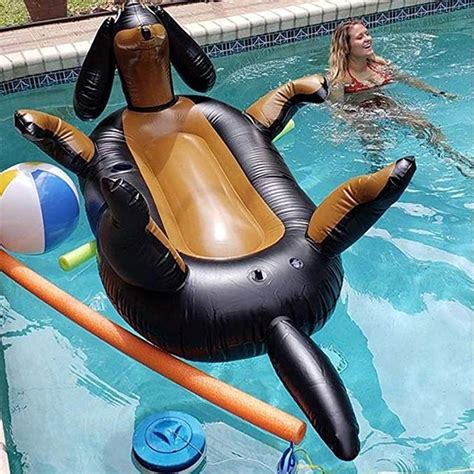 Premium Inflatable Dachshund Wiener Dog Doxie Sausage Dog Lounger Pool Float Mattress - Buy ...