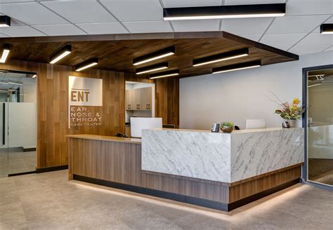 ENT Reception Desk | Reception desk design, Dental office design interiors, Clinic interior design