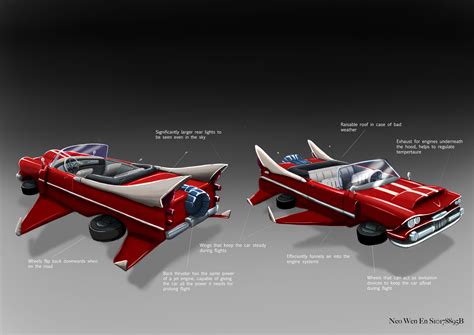 ArtStation - Flying vehicle design process