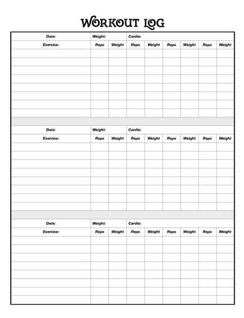 Health Printables: Food Tracker, Exercise Logs, Mood Trackers, & More ...