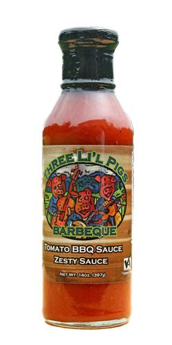 Three Li'l Pigs Tomato BBQ Sauce - THREE LI'L PIGS BARBEQUE