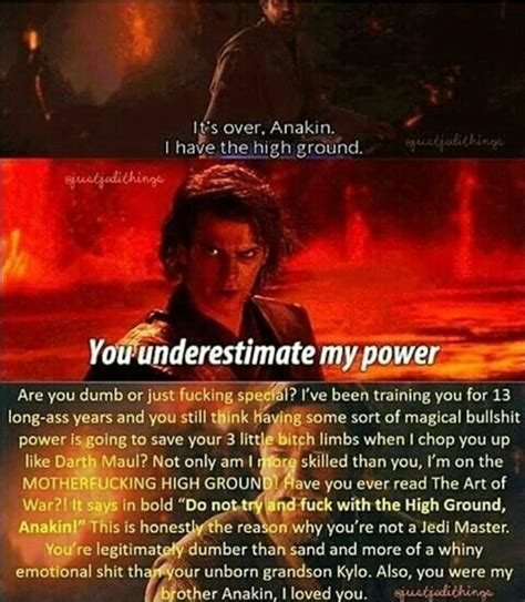 Damm anakin got burned before he touched the lava - 9GAG