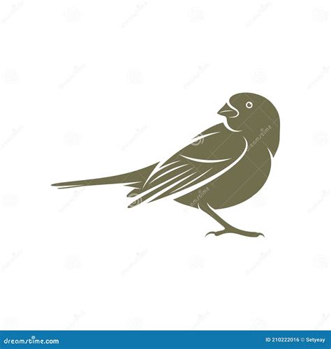 Lark Bird Logo Design Vector. Icon Symbol. Template Illustration Stock Vector - Illustration of ...