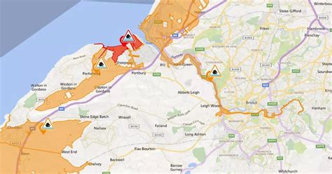 Environment Agency issues flood warnings and alerts for Bristol, Portishead, Avonmouth and more ...