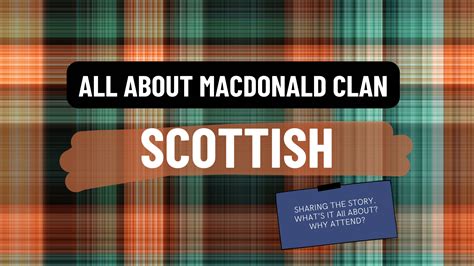 Clan MacDonlad: Tartan, Clan Crest, History, Motto, Cheif, Sept - Oregon Scottish Society