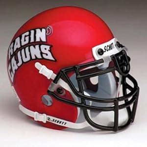 Amazon.com : Louisiana (Lafayette) Ragin' Cajuns Authentic Mini Helmet : Sports Related ...