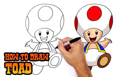 mario Art Drawing Toad - Jeffrey Decarvalho