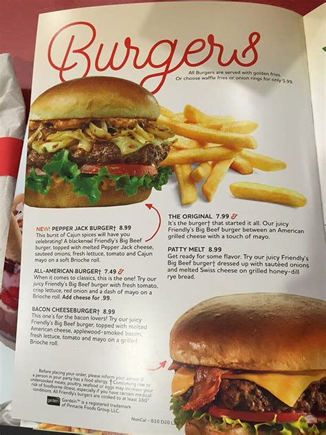 Friendly's Menu Prices | Meal Items, Details & Cost | Friendly's menu ...