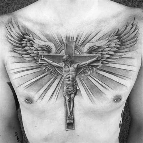 40 Jesus Chest Tattoo Designs For Men - Chris Ink Ideas