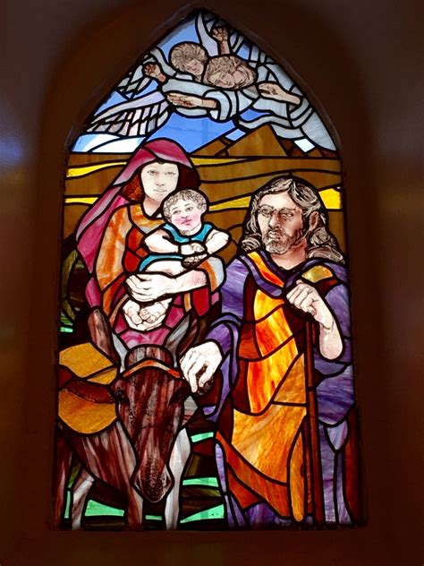 Holy Family in stained glass at St John’s Church, Maadi (Stephen Sizer ...