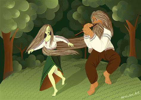 Ukrainian Mythology Characters (Mavka, Chuhaister) :: Behance