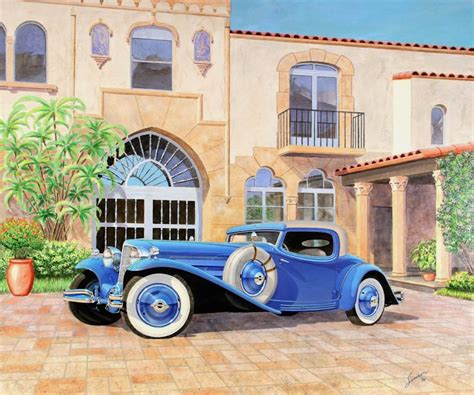 Vintage Car Painting at PaintingValley.com | Explore collection of ...