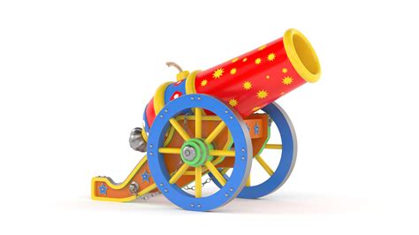 Circus Cannon 3D Model - TurboSquid 1746781