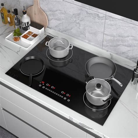 VEVOR Built-in Induction Electric Stove Top 30 Inch,5 Burners Electric Cooktop,9 Power Levels ...