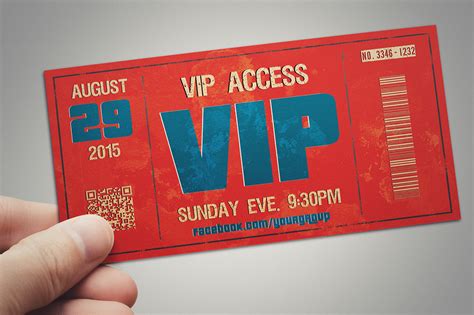 Multipurpose retro VIP PASS card ~ Card Templates on Creative Market