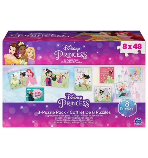 Disney Princess, 8 Jigsaw Bundle 48-Piece Per Puzzle – Toys Onestar