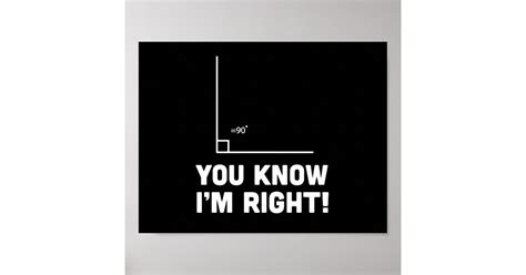 You Know I'm Right Poster | Zazzle