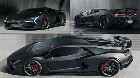 Lambo Revuelto V12 PHEV Adopts Fake Batman SVJ Spec, Looks Freakishly Delicious - autoevolution