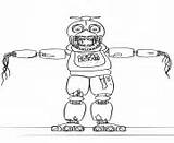 Withered Chica Coloring Pages sketch template