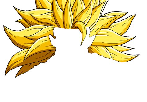 Goku Super Saiyan Yellow Hair Action Pose Art PNG File | PNG All