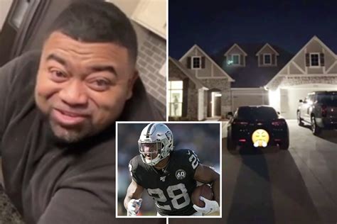 Sweet moment Raiders star Josh Jacobs surprises his dad with a new ...