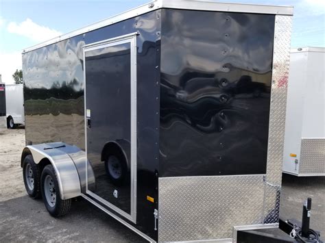 Enclosed Trailer 6x12 Black Tandem Axle (ad 40) Now with Polycore - USA Cargo Trailer