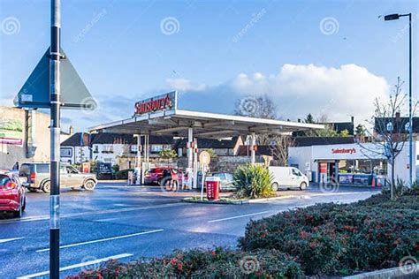 Sainsburys petrol station editorial stock image. Image of country ...