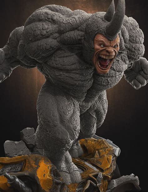 ArtStation - Rhino (Fan-Art), Miguel Hernandez in 2021 | Marvel comics art, Marvel statues ...