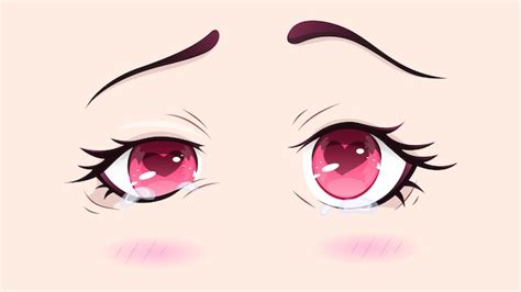 Premium Vector | Amorous look, valentine's day, Anime eyes, anime girl ...