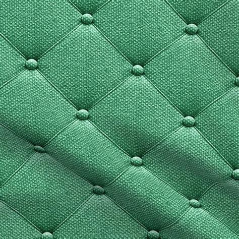 Dark green realistic upholstery with buttons printed Minky Fabric ...