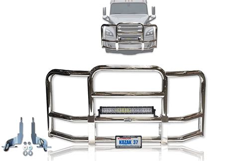 Buy Full Front Bumper Grille Deer Brush Moose Guard for Freightliner ...