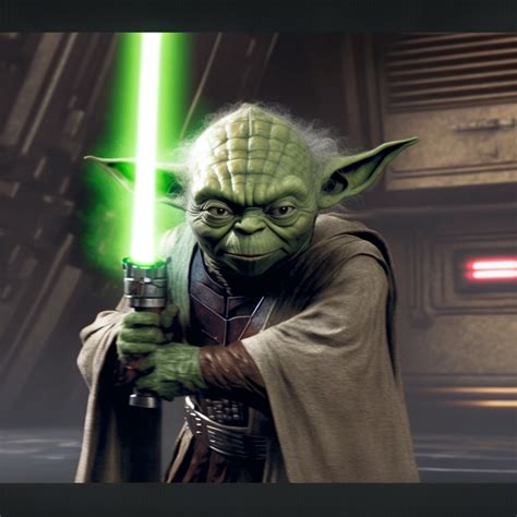 Yoda lightsaber wallpaper