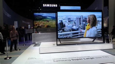 Samsung 110 inch Ultra HD LED TV at CES 2013 - YouTube