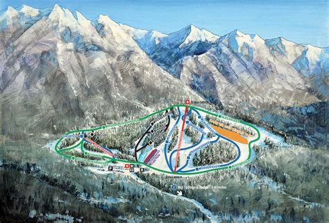 Fairmont Hot Springs Resort Trail Map | SkiCentral.com