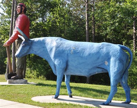 Babe and the Blue Ox, Ossineke. Formally located at the Look-out, in ...