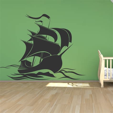 Pirate Ship Wall Sticker Wall Art Decal Transfers | eBay