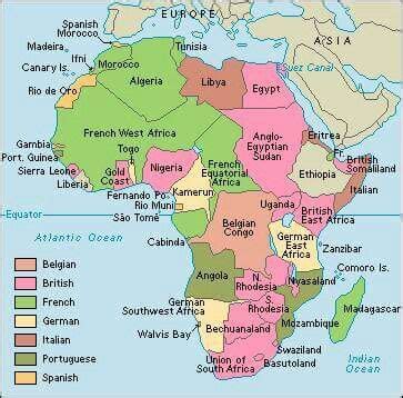 Map of the Motherland "Africa" from 1935.