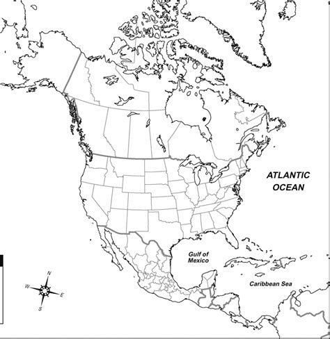 Vector Map Of North America Continent | One Stop Map | Printable Map Of ...