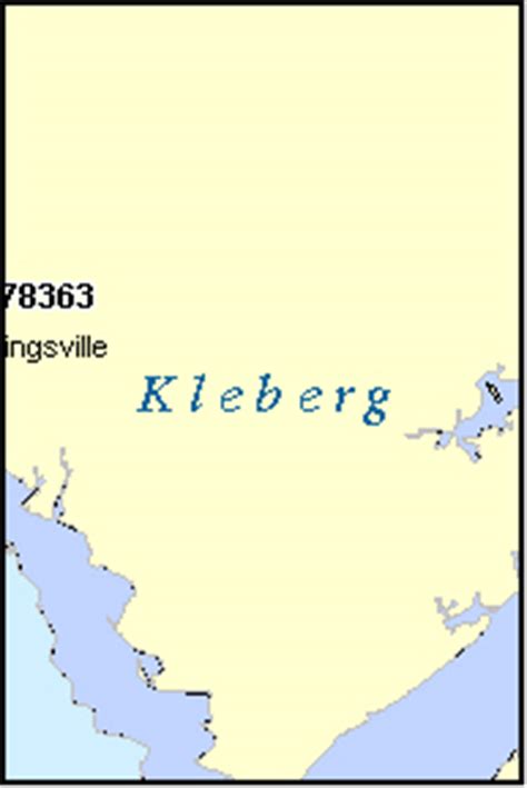 KLEBERG County, Texas Digital ZIP Code Map